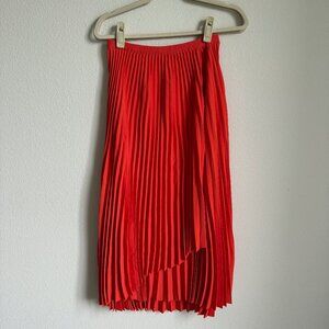 Aritzia Babaton Pleated ladder maxi skirt